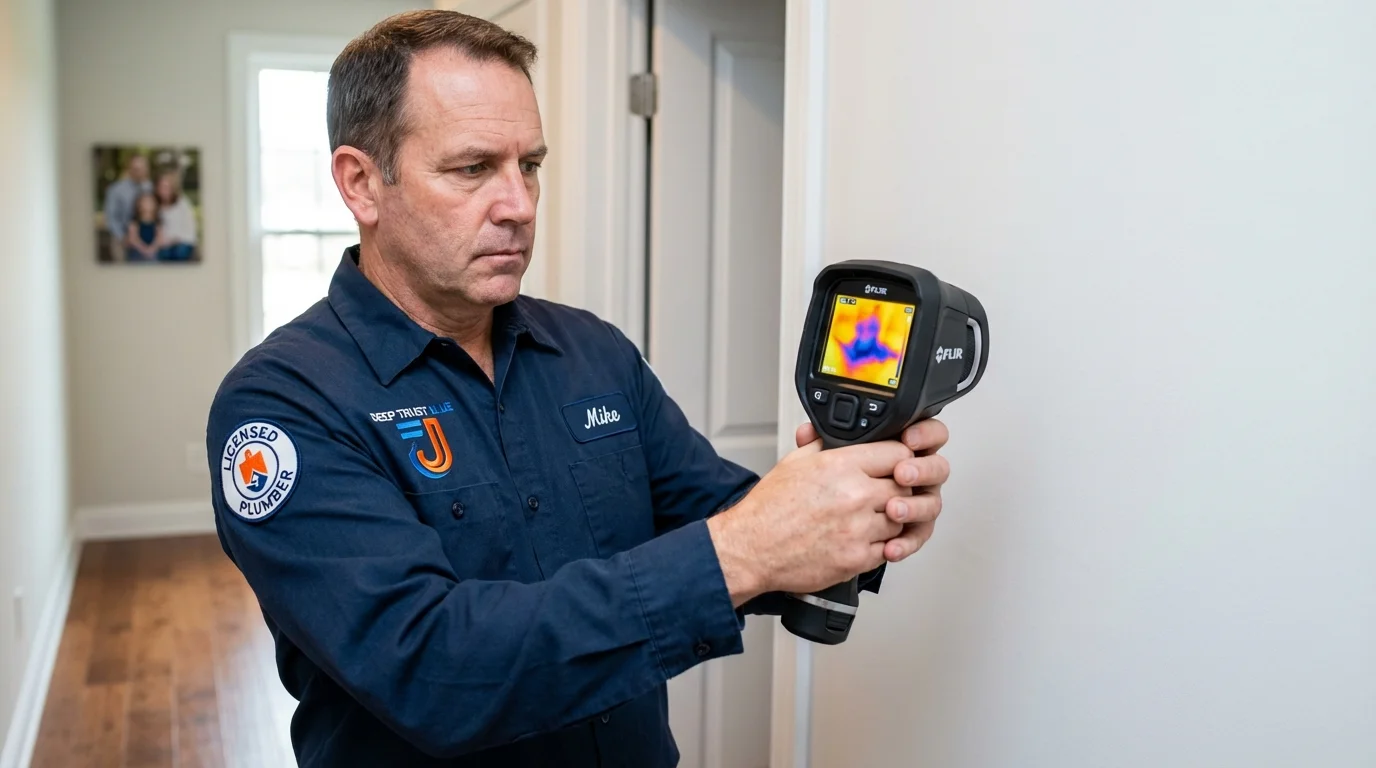 Thermal imaging leak detection by Johns Plumbing LLC in Bruce